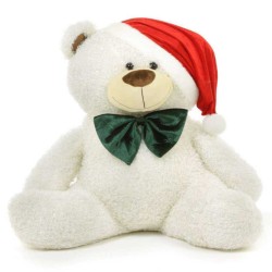 White 3.5 Feet Special Christmas Plush Teddy Bear